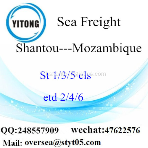 Haven Shantou LCL consolidatie naar Mozambique